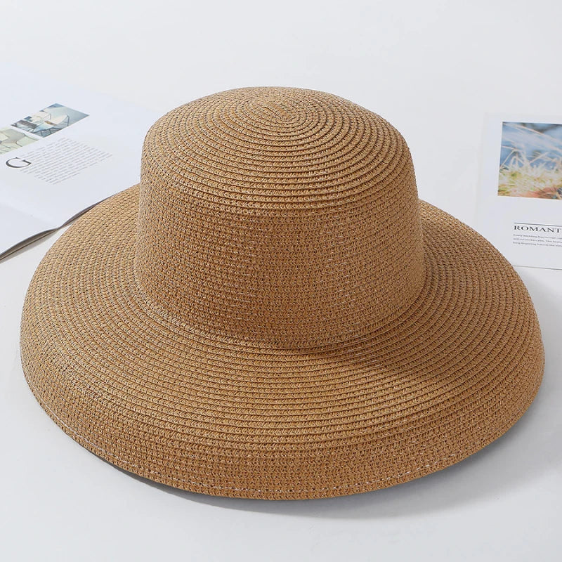 Panama Floppy Straw Beach Hat – Wide Brim Sun Protection