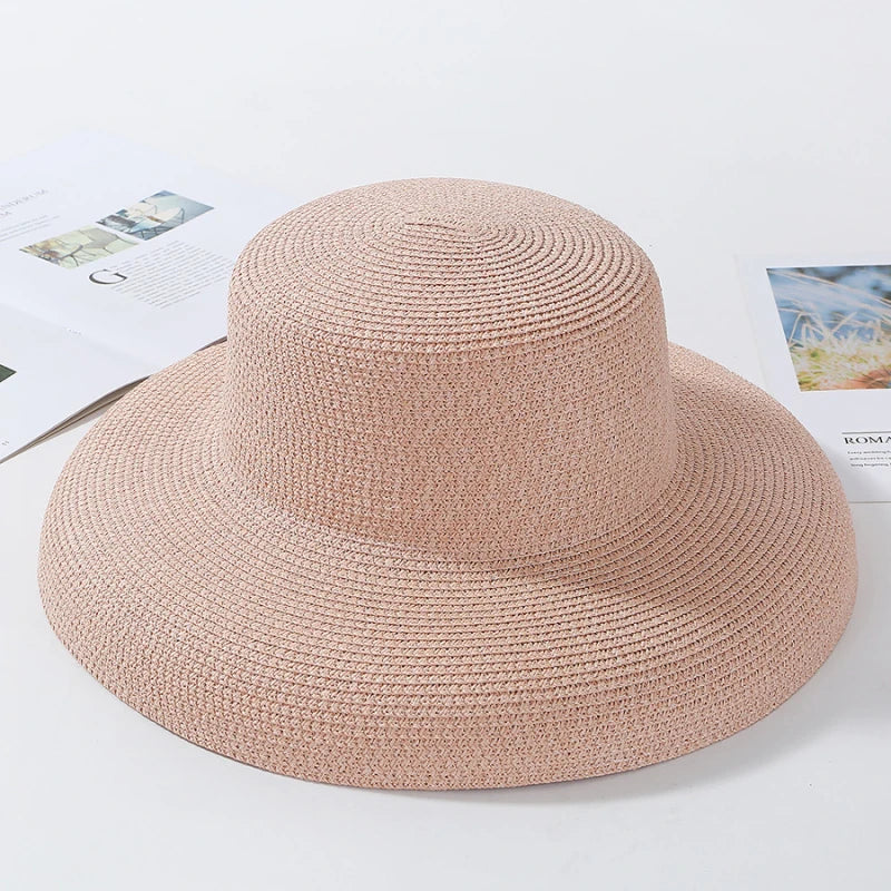 Panama Floppy Straw Beach Hat – Wide Brim Sun Protection