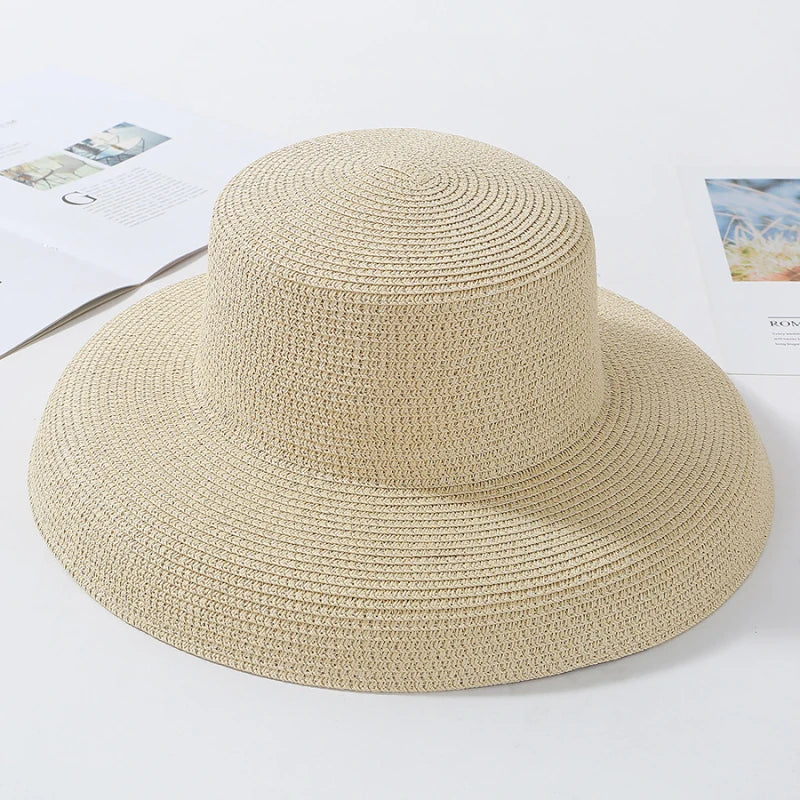 Panama Floppy Straw Beach Hat – Wide Brim Sun Protection