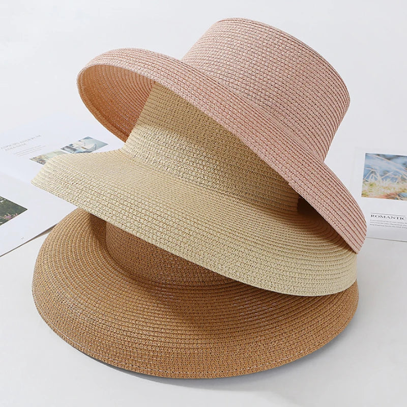 Panama Floppy Straw Beach Hat – Wide Brim Sun Protection