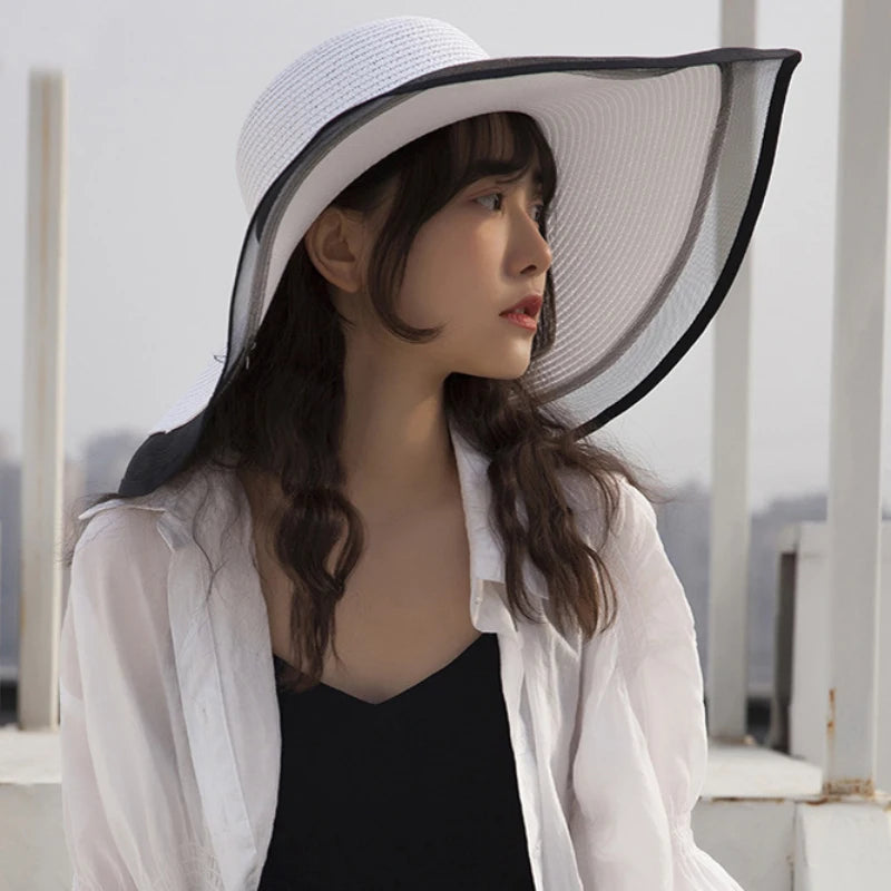 Summer Anti-UV Wide Brim Hat – Elegant Sun Protection