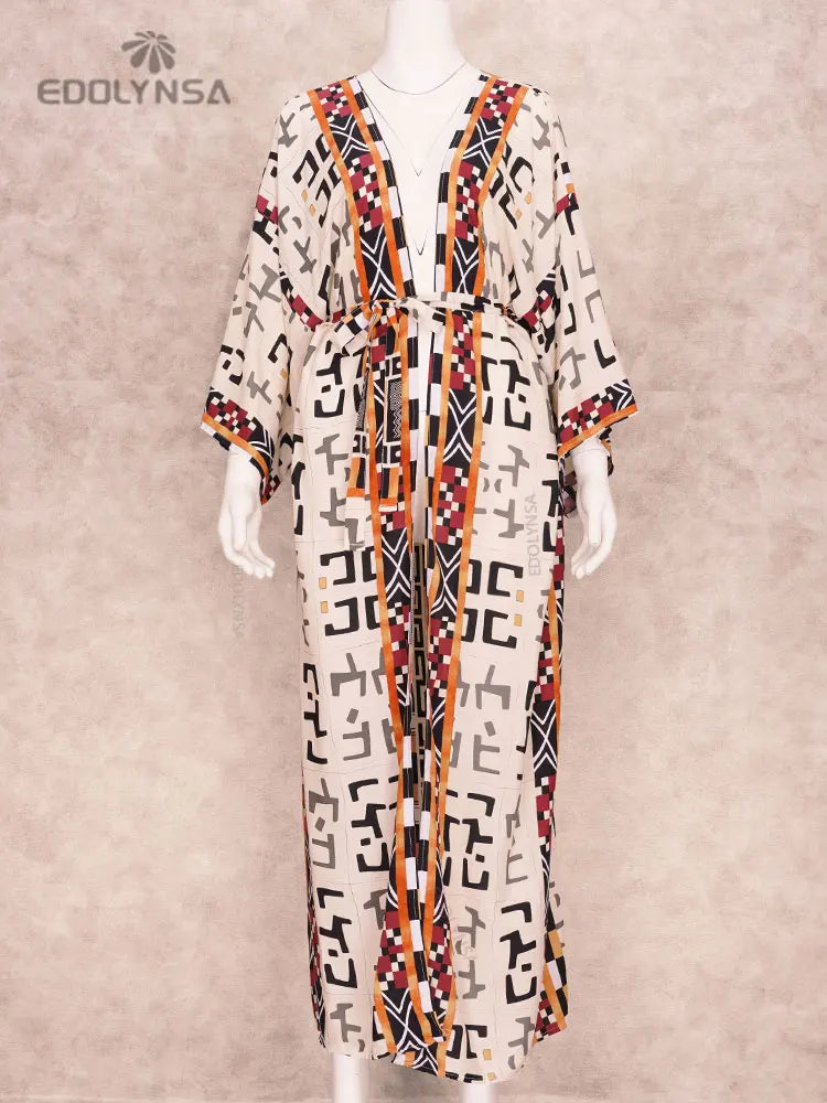 Yellow Retro Printed Dress – Vintage Bohemian Elegance